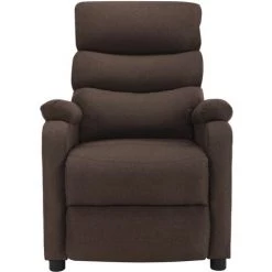 YOUTHUP Fauteuil Inclinable électrique Marron Tissu - Brun -Pas Cher Fauteuil Magasin 51894127 3