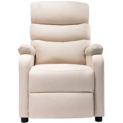 YOUTHUP Fauteuil Inclinable électrique Crème Tissu - Crème -Pas Cher Fauteuil Magasin 51894130 3