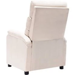 YOUTHUP Fauteuil Inclinable électrique Crème Tissu - Crème -Pas Cher Fauteuil Magasin 51894130 5