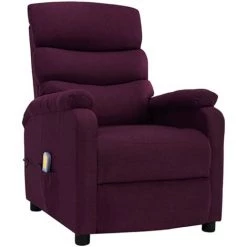 YOUTHUP Fauteuil Inclinable électrique De Massage Violet Tissu - Pourpre 8 YOUTHUP Fauteuil Inclinable électrique De Massage Violet Tissu - Pourpre -Pas Cher Fauteuil Magasin 51894137 2