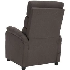 YOUTHUP Fauteuil Inclinable électrique De Massage Taupe Tissu - Taupe -Pas Cher Fauteuil Magasin 51894139 4