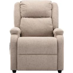 YOUTHUP Fauteuil Inclinable électrique De Massage Crème Tissu - Crème 9 YOUTHUP Fauteuil Inclinable électrique De Massage Crème Tissu - Crème -Pas Cher Fauteuil Magasin 51894157 3