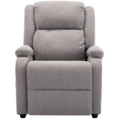 YOUTHUP Fauteuil Inclinable électrique De Massage Gris Clair Tissu - Gris 9 YOUTHUP Fauteuil Inclinable électrique De Massage Gris Clair Tissu - Gris -Pas Cher Fauteuil Magasin 51894158 3