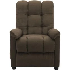 YOUTHUP Fauteuil De Massage Inclinable électrique Marron Tissu - Brun 9 YOUTHUP Fauteuil De Massage Inclinable électrique Marron Tissu - Brun -Pas Cher Fauteuil Magasin 51894179 3