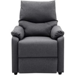 YOUTHUP Fauteuil TV Inclinable électrique Gris Foncé Tissu - Gris -Pas Cher Fauteuil Magasin 51894212 4