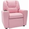 YOUTHUP Fauteuil Inclinable Pour Enfants Similicuir Rose - Rose -Pas Cher Fauteuil Magasin 51896442 1