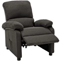 YOUTHUP Fauteuil Inclinable Gris Foncé Tissu - Gris 10 YOUTHUP Fauteuil Inclinable Gris Foncé Tissu - Gris -Pas Cher Fauteuil Magasin 51896445 4