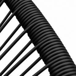 YOUTHUP Chaise à Bascule D'extérieur Noir Résine Tressée - Noir -Pas Cher Fauteuil Magasin 51896619 4