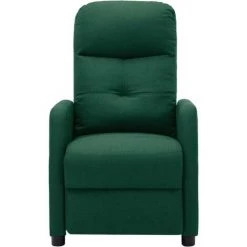 YOUTHUP Fauteuil Inclinable De Massage Vert Foncé Tissu - Vert -Pas Cher Fauteuil Magasin 51897433 3