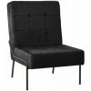YOUTHUP Chaise De Relaxation 65x79x87 Cm Noir Velours