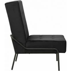 YOUTHUP Chaise De Relaxation 65x79x87 Cm Noir Velours -Pas Cher Fauteuil Magasin 51899657 3
