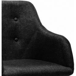 YOUTHUP Chaise à Bascule Noir Tissu - Noir -Pas Cher Fauteuil Magasin 51900342 5