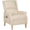 YOUTHUP Fauteuil De Massage Inclinable Crème Tissu - Crème -Pas Cher Fauteuil Magasin 51900345 1