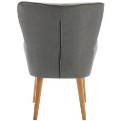 MOLOO SCAND - Fauteuil Scandinave Tissu Gris Pieds Bois(x2) - Gris 9 MOLOO SCAND - Fauteuil Scandinave Tissu Gris Pieds Bois(x2) - Gris -Pas Cher Fauteuil Magasin 51901301 3