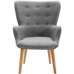 MOLOO SCAND - Fauteuil Scandinave Tissu Gris Pieds Bois(x2) - Gris 11 MOLOO SCAND - Fauteuil Scandinave Tissu Gris Pieds Bois(x2) - Gris -Pas Cher Fauteuil Magasin 51901301 5