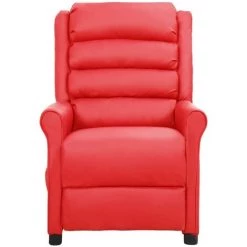 Fauteuil De Massage Inclinable Similicuir Rouge VidaXL -Pas Cher Fauteuil Magasin 51927099 3