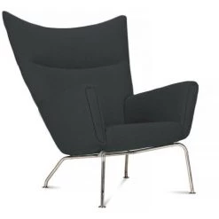 FURNMOD DESIGN YOUR SPACE Fauteuil Wing | Noir - Noir