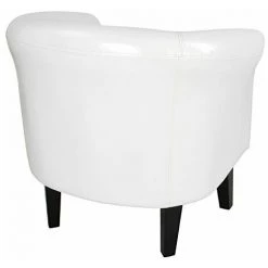 NOVA Fauteuil Chesterfield Et Repose-pieds Salon Rembourré Séjour En Imitation Cuir Couleur : BLANCHE 10 NOVA Fauteuil Chesterfield Et Repose-pieds Salon Rembourré Séjour En Imitation Cuir Couleur : BLANCHE -Pas Cher Fauteuil Magasin 52056330 4