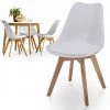 NOVA Définir 4 Chaises De Design Scandinaves De La Cuisine Ou La Salle à Manger Pieds En Bois De Hêtre Couleur : Blanche -Pas Cher Fauteuil Magasin 52056358 1