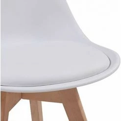 NOVA Définir 4 Chaises De Design Scandinaves De La Cuisine Ou La Salle à Manger Pieds En Bois De Hêtre Couleur : Blanche -Pas Cher Fauteuil Magasin 52056358 5