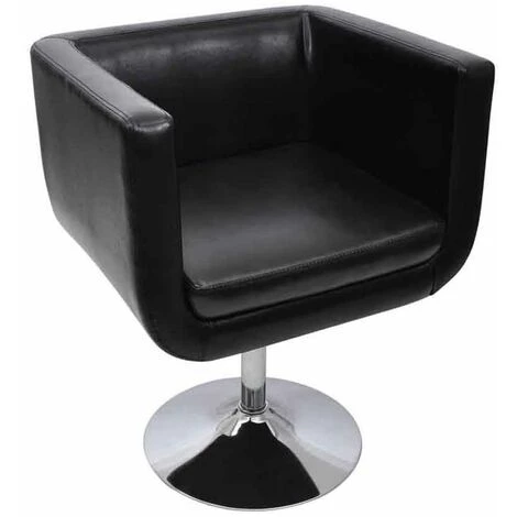 Topdeal Chaise De Bar Noir Similicuir 4 Topdeal Chaise De Bar Noir Similicuir – Image 2