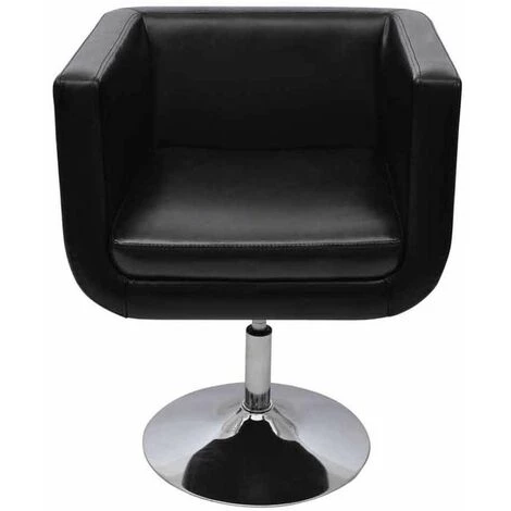 Topdeal Chaise De Bar Noir Similicuir 5 Topdeal Chaise De Bar Noir Similicuir – Image 3