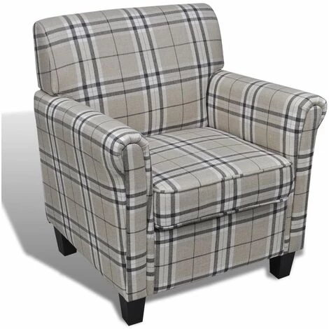 Topdeal Fauteuil Avec Coussin Crème Tissu 4 Topdeal Fauteuil Avec Coussin Crème Tissu – Image 2