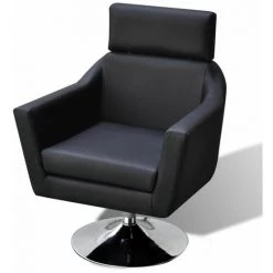 Topdeal Fauteuil TV Noir Similicuir 10 Topdeal Fauteuil TV Noir Similicuir -Pas Cher Fauteuil Magasin 52083829 4