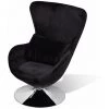 Topdeal Fauteuil En Forme D’œuf Noir -Pas Cher Fauteuil Magasin 52083904 1