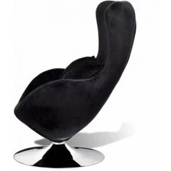 Topdeal Fauteuil En Forme D’œuf Noir -Pas Cher Fauteuil Magasin 52083904 3