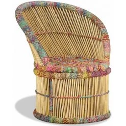 Topdeal Chaise En Bambou Avec Détails Chindi 9 Topdeal Chaise En Bambou Avec Détails Chindi -Pas Cher Fauteuil Magasin 52084798 3
