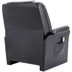 Topdeal Fauteuil Inclinable De Massage Gris Similicuir -Pas Cher Fauteuil Magasin 52086489 4