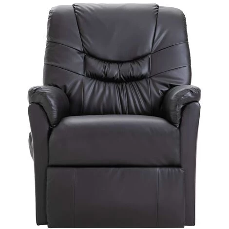 Topdeal Fauteuil De Massage Noir Similicuir 6 Topdeal Fauteuil De Massage Noir Similicuir – Image 4