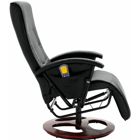 Topdeal Fauteuil De Massage Noir Similicuir 7 Topdeal Fauteuil De Massage Noir Similicuir – Image 5