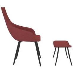 Topdeal Chaise De Canapé Avec Repose-pied Rouge Bordeaux Tissu FF288610_FR 9 Topdeal Chaise De Canapé Avec Repose-pied Rouge Bordeaux Tissu FF288610_FR -Pas Cher Fauteuil Magasin 52096362 3