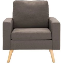 Topdeal Fauteuil Taupe Tissu FF288701_FR 9 Topdeal Fauteuil Taupe Tissu FF288701_FR -Pas Cher Fauteuil Magasin 52096365 3