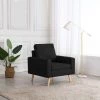 Topdeal Fauteuil Noir Tissu FF288702_FR