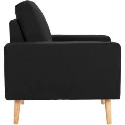 Topdeal Fauteuil Noir Tissu FF288702_FR 10 Topdeal Fauteuil Noir Tissu FF288702_FR -Pas Cher Fauteuil Magasin 52096379 4
