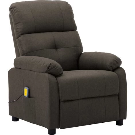 Topdeal Fauteuil De Massage Taupe Tissu FF289680_FR 3 Topdeal Fauteuil De Massage Taupe Tissu FF289680_FR