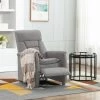 Topdeal Fauteuil Inclinable De Massage Gris Clair Similicuir Daim FF289772_FR -Pas Cher Fauteuil Magasin 52096637 1
