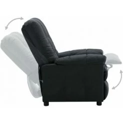 Topdeal Fauteuil Inclinable Gris Foncé Tissu FF289797_FR -Pas Cher Fauteuil Magasin 52096649 5