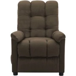 Topdeal Fauteuil Inclinable De Massage Marron Tissu FF289810_FR 9 Topdeal Fauteuil Inclinable De Massage Marron Tissu FF289810_FR -Pas Cher Fauteuil Magasin 52096652 3