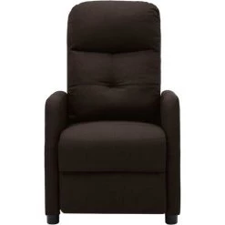 Topdeal Fauteuil Inclinable De Massage Marron Foncé Tissu FF289831_FR -Pas Cher Fauteuil Magasin 52096673 4