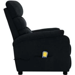 Topdeal Fauteuil Inclinable De Massage Noir Tissu FF321228_FR 11 Topdeal Fauteuil Inclinable De Massage Noir Tissu FF321228_FR -Pas Cher Fauteuil Magasin 52101125 5