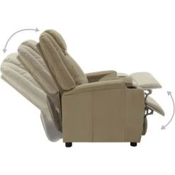 Topdeal Fauteuil Inclinable Cappuccino Similicuir FF321310_FR -Pas Cher Fauteuil Magasin 52101147 3
