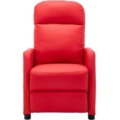 Topdeal Fauteuil Inclinable Rouge Similicuir FF321357_FR 9 Topdeal Fauteuil Inclinable Rouge Similicuir FF321357_FR -Pas Cher Fauteuil Magasin 52101155 3