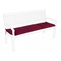 WEBMARKETPOINT Coussin En Tissu Poly Bordeaux Banquette 3 Places