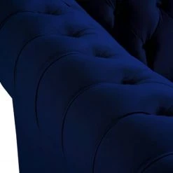 DECO IN PARIS Fauteuil Chesterfield En Velours Bleu - WILSTON - Bleu 11 DECO IN PARIS Fauteuil Chesterfield En Velours Bleu - WILSTON - Bleu -Pas Cher Fauteuil Magasin 52694513 5