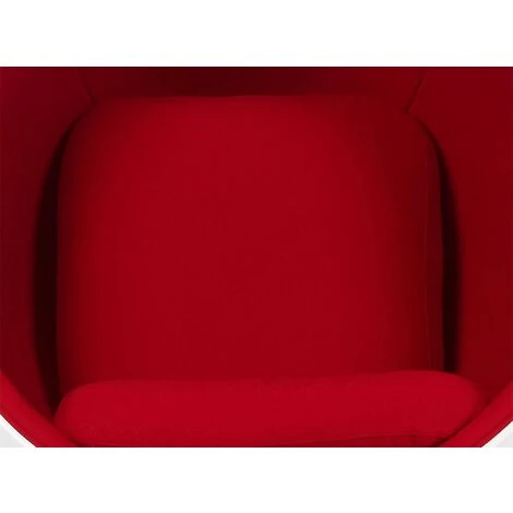 FURNMOD DESIGN YOUR SPACE Fauteuil Ball Chair En Cachemira Et Fibre De Verre | Rouge - Rouge 5 FURNMOD DESIGN YOUR SPACE Fauteuil Ball Chair En Cachemira Et Fibre De Verre | Rouge - Rouge – Image 3