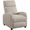 ALTOBUY MELBOURNE - Fauteuil Relax Pushback Tissu Gris Taupe - Gris